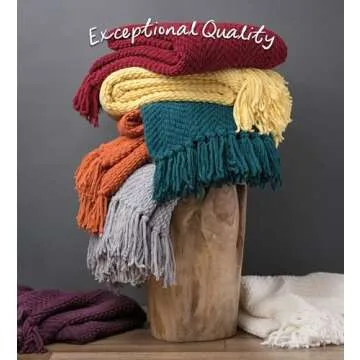 Chanasya Premium Knit Throw Blanket - Cozy and Stylish