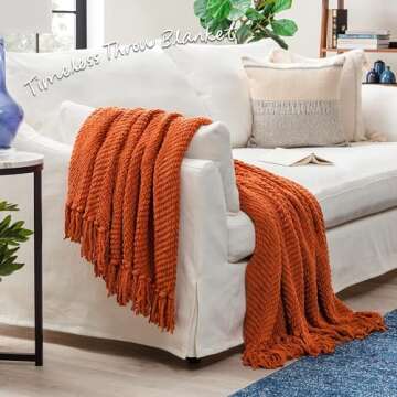 Chanasya Premium Knit Throw Blanket - Cozy and Stylish