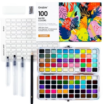 Grabie 100 Colors Watercolor Paint Set for Vibrant Art