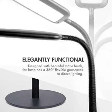 Tenergy LED 2-in-1 Floor and Desk Lamp for All Needs