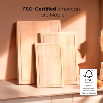 American Hard Maple Cutting Board - Eco-Friendly & Durable