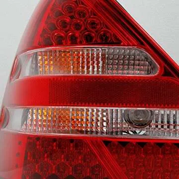 AKKON Mercedes R170 SLK Red Clear LED Tail Lights Replacement