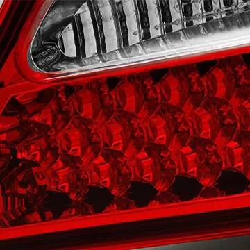 AKKON Mercedes R170 SLK Red Clear LED Tail Lights Replacement