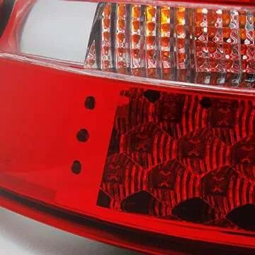 AKKON Mercedes R170 SLK Red Clear LED Tail Lights Replacement