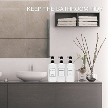 Durable Refillable Shampoo & Conditioner Dispenser Set