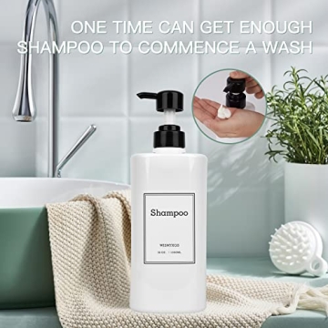 Durable Refillable Shampoo & Conditioner Dispenser Set