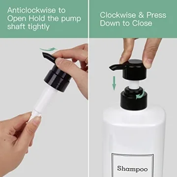 Durable Refillable Shampoo & Conditioner Dispenser Set
