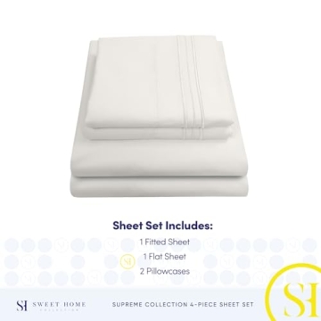 Luxurious 1800 Thread Count Sheet Set for Ultimate Comfort