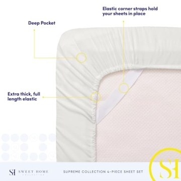 Luxurious 1800 Thread Count Sheet Set for Ultimate Comfort