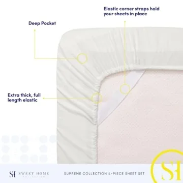 Luxurious 1800 Thread Count Sheet Set for Ultimate Comfort