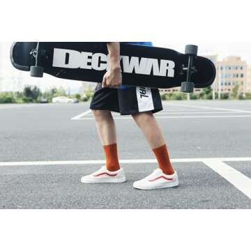 CHUNG Men Coloured Cotton Socks Unisex Novelty Solid Dress Sox Colorful Fashion Fun 6-13 Casual Crew Business Sports,10Pack, 9-13, Solid Color