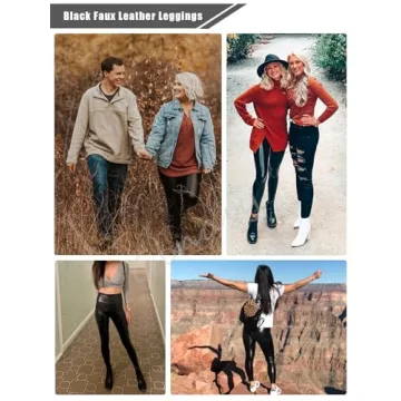 Stylish Ginasy Faux Leather Leggings for Women
