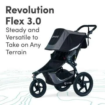 BOB Revolution Flex 3.0 Jogging Stroller Graphite Black