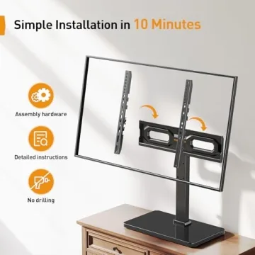 Buy Perlegear Tabletop TV Stand for Universal 23-60 Inch TVs