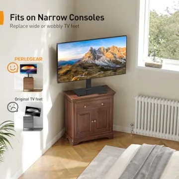 Buy Perlegear Tabletop TV Stand for Universal 23-60 Inch TVs