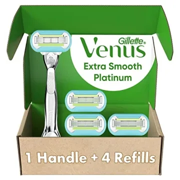 Gillette Venus Platinum Razors for Women - Ultra Smooth Shave & Comfort