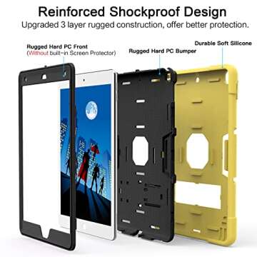 Cantis Case for iPad 9th/8th/7th Gen - Rugged & Stylish