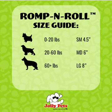 Durable Jolly Pets Romp-n-Roll Dog Toy for Medium Dogs