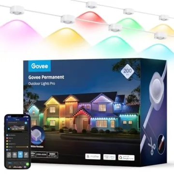 Govee Outdoor Lights Pro 200ft RGBIC LED - Smart, Vibrant, Weatherproof