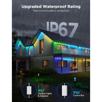 Govee Outdoor Lights Pro 200ft RGBIC LED Smart Weatherproof