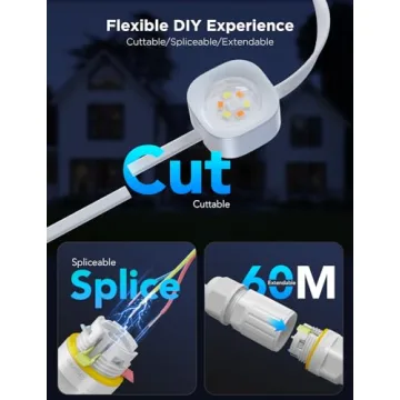 Govee Outdoor Lights Pro 200ft RGBIC LED Smart Weatherproof