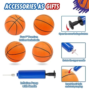 Dual Basketball Arcade Game with LED Scoring System