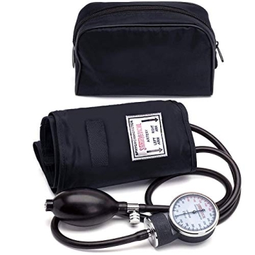 Santamedical Adult Deluxe Aneroid Sphygmomanometer - Professional Blood Pressure Monitor with Adult ...
