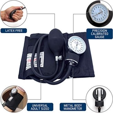 SantaMedical Adult Deluxe Aneroid Blood Pressure Monitor
