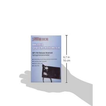 SantaMedical Adult Deluxe Aneroid Blood Pressure Monitor