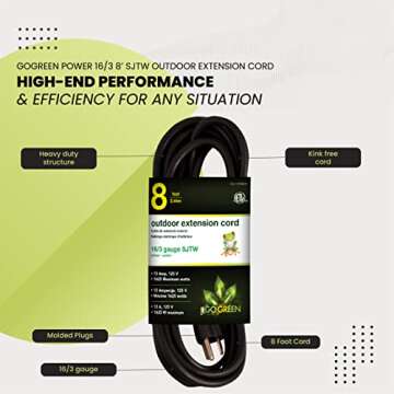 Go Green Power Inc. Outdoor Extension Cord