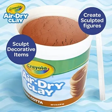 Crayola 5lbs Air Dry Clay for Kids Terra Cotta Bulk Craft