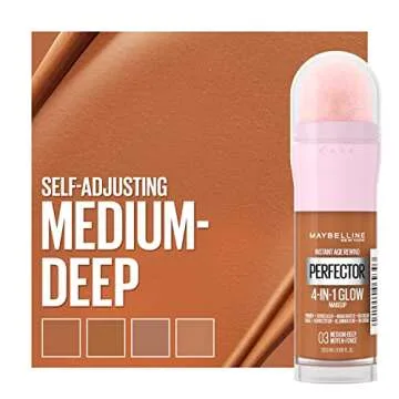Maybelline New York Instant Age Rewind Instant Perfector 4-In-1 Glow Makeup, Medium/Deep