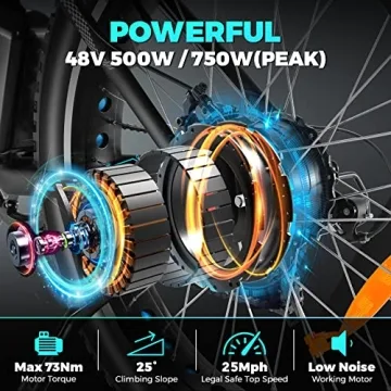 Speedrid Electric Bike 48V 500W Fat Tire for Commuting