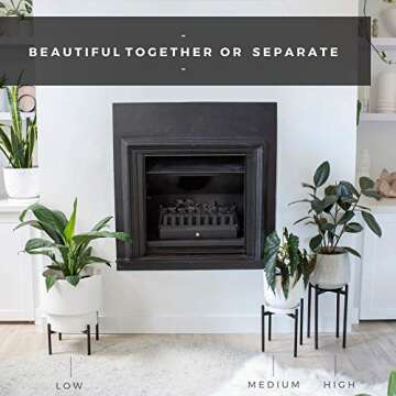 AUBURY Plant Stand - Sturdy, Stylish, Indoor & Outdoor Use