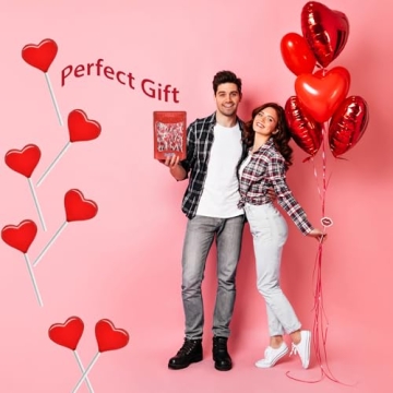 Fruidles Mini Heart Lollipops - Strawberry Flavor in Red