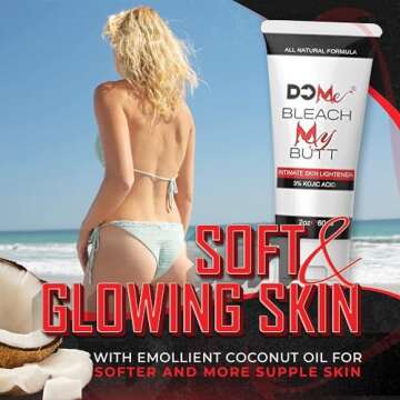 Underarm Whitening Cream - Natural Intimate Area Skin Lightening Cream, Bleaching Cream for Skin Whitening & Dark Spots in Sensitive Areas, Private Parts, Armpit, Elbows & Knees - 3% Kojic Acid (2oz)