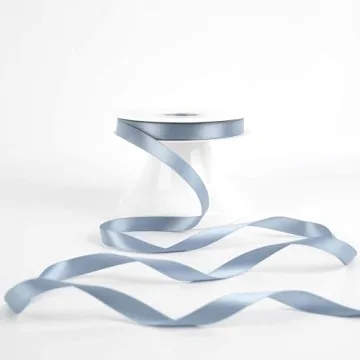 Dusty Blue Satin Ribbon 1/2 Inch x 50 Yards for Crafts