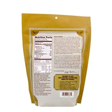 Bob's Red Mill Gluten Free Honey Oat Granola, 12-ounce (Pack of 4)
