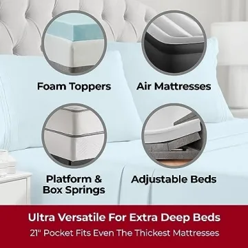 Mellanni Twin XL Sheets - Ultra Soft & Cooling Bedding Set