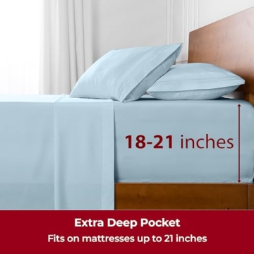 Mellanni Twin XL Sheets - Ultra Soft & Cooling Bedding Set