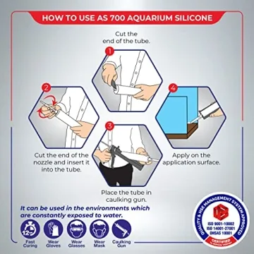 Aquarium 100% Silicone Sealant Safe for Fish 10.4 fl oz