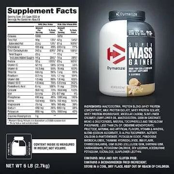 Dymatize Super Mass Gainer - High Protein & Calorie Formula