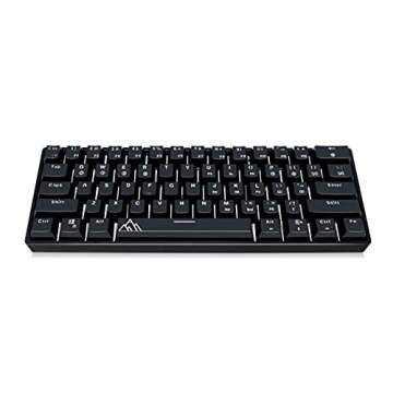 ASCENY GK61 - Hot-Swappable 60% Mechanical Keyboard