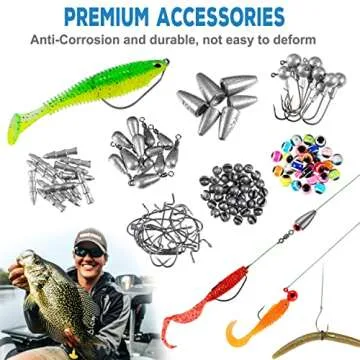 PLUSINNO 292Pcs Fishing Lures Tackle Box for All