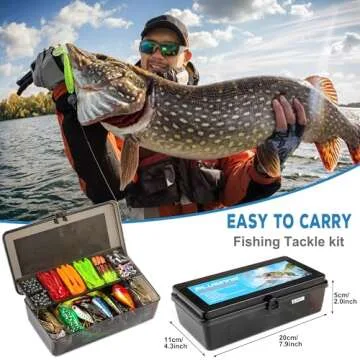 PLUSINNO 292Pcs Fishing Lures Tackle Box for All