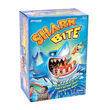 Pressman Shark Bite with Let's Go Fishin' Card Game (Amazon Exclusive)