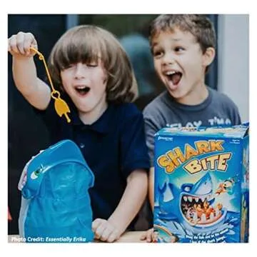 Pressman Shark Bite with Let's Go Fishin' Card Game (Amazon Exclusive)