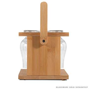 CairnCaddy Bamboo Whiskey Glass Holder and Dryer