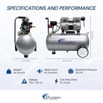 California Air Tools Ultra Quiet Oil-Free Compressor - 60 dBA