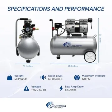 California Air Tools Ultra Quiet Oil-Free Compressor - 60 dBA